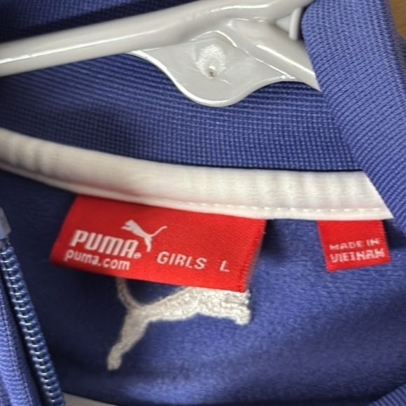 Puma girls zip up‎ track jacket size large - Picture 5 of 5